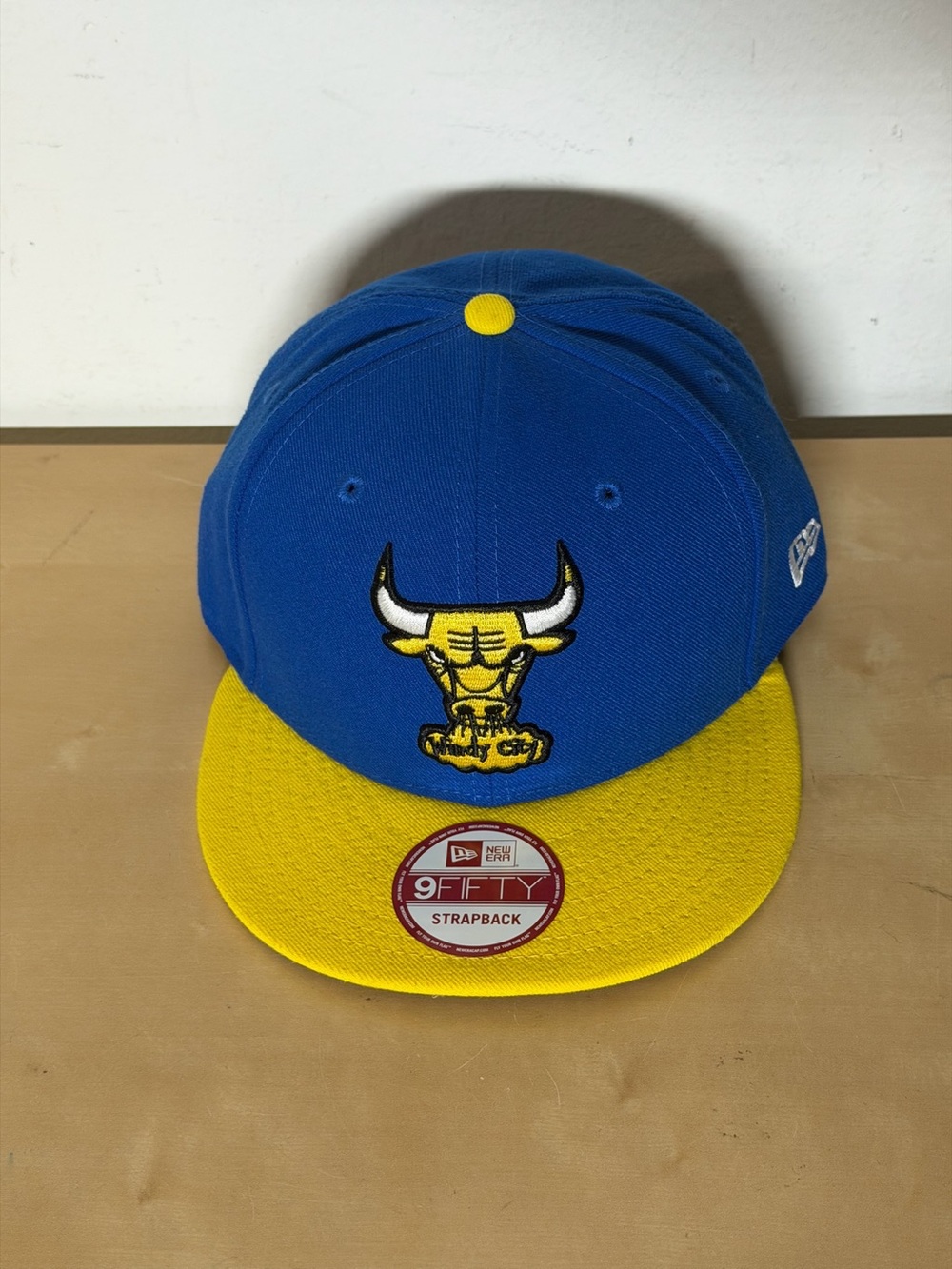 Chicago Bulls New Era 9FIFTY Retro Laney Strapback Hat Blue Yellow Jordan